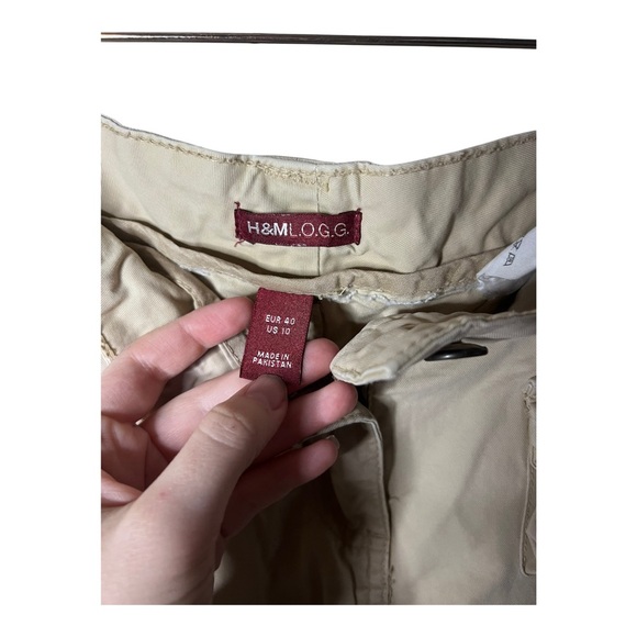 Y2K H&M Drop Waist Kargo Khaki Skirt 10 - Picture 4 of 4